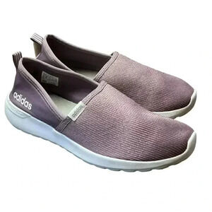 Adidas Shoes Women 9 Casual Athletic Slip On Cloudfoam Lite Racer Purple Comfort
